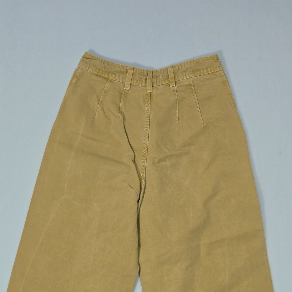 We The Free People Wide Leg Pants Womens High Rise Cropped Khaki Pumpkin Size 24 - Picture 5 of 8